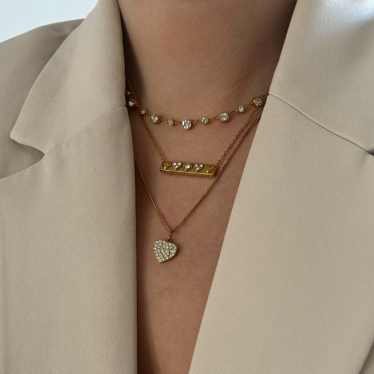 Heart Bar Necklace