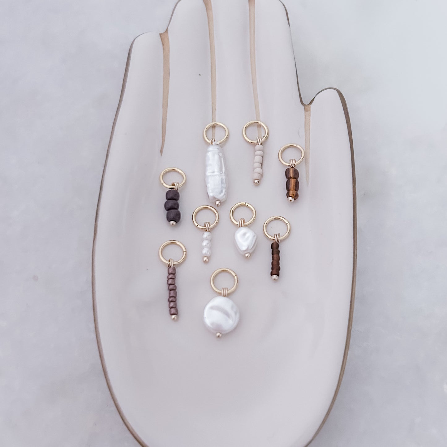 Flache Perle - Anhänger