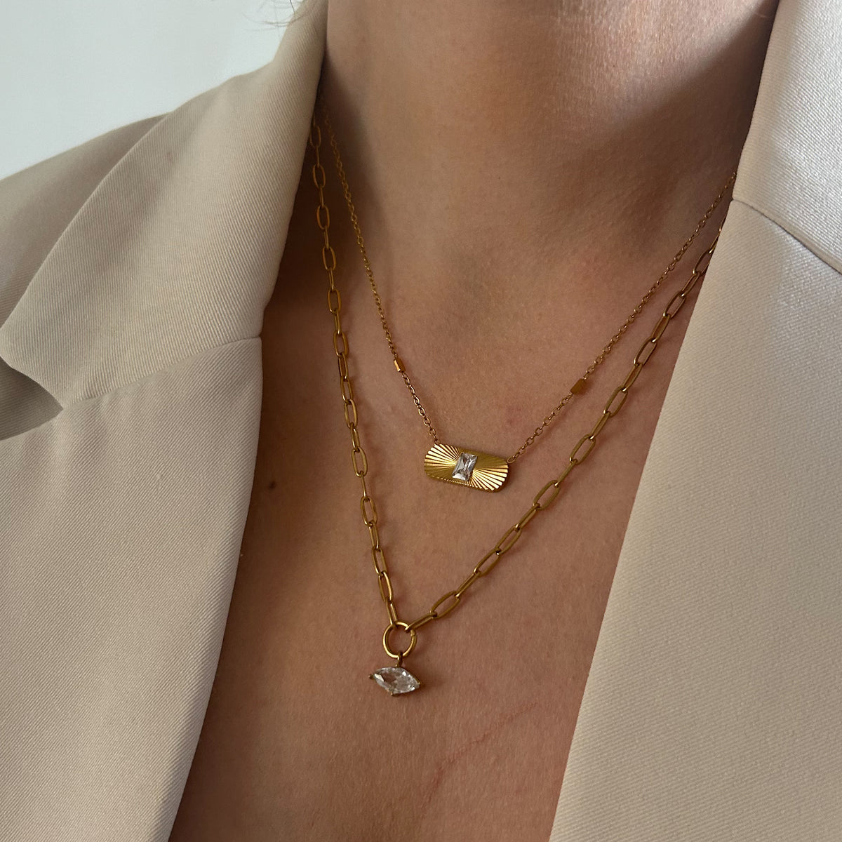 Oval Eye Necklace
