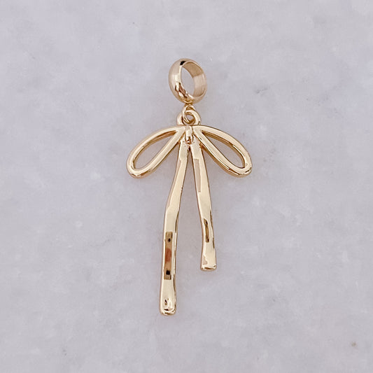 Goldener Schleifenanhänger