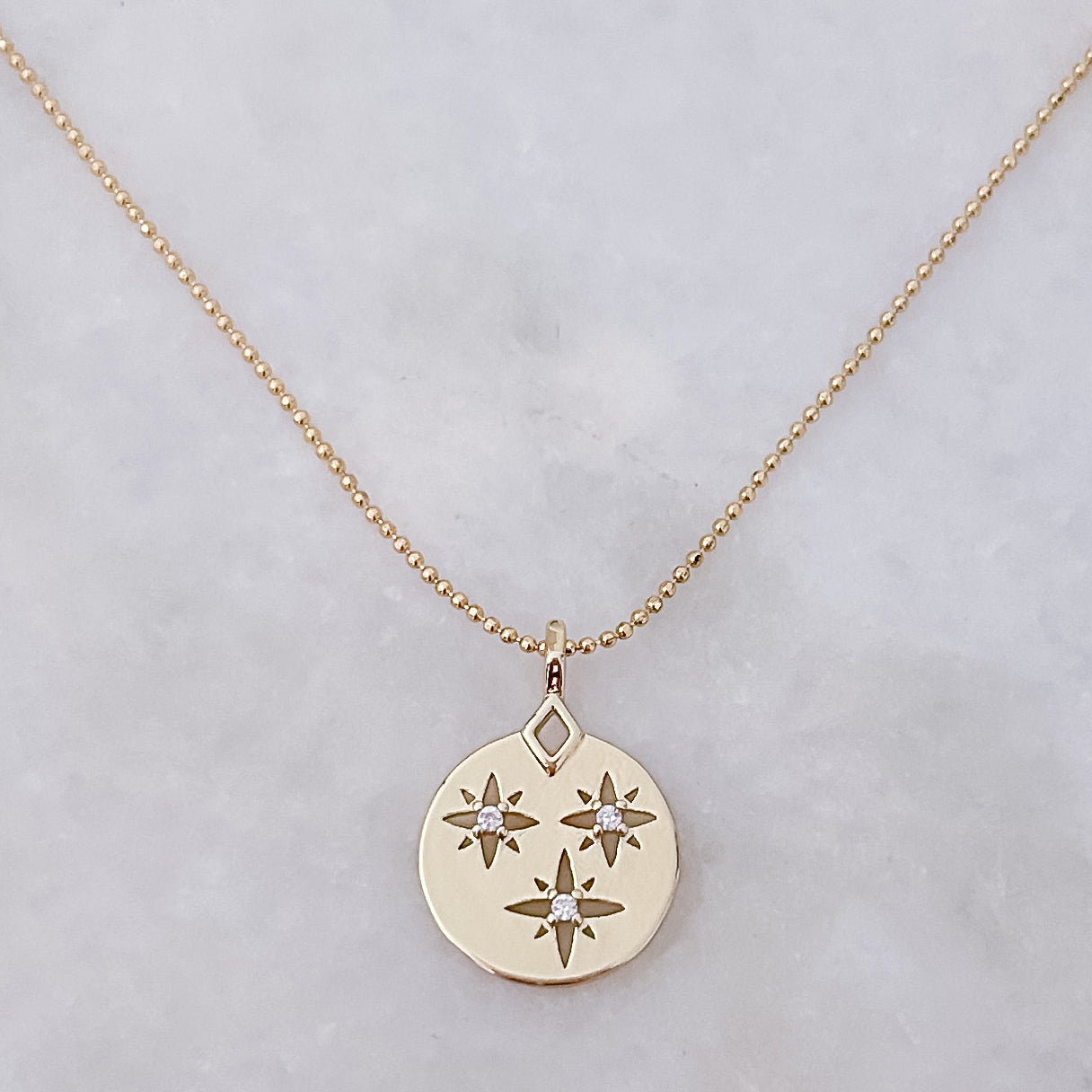 Triple Star Necklace
