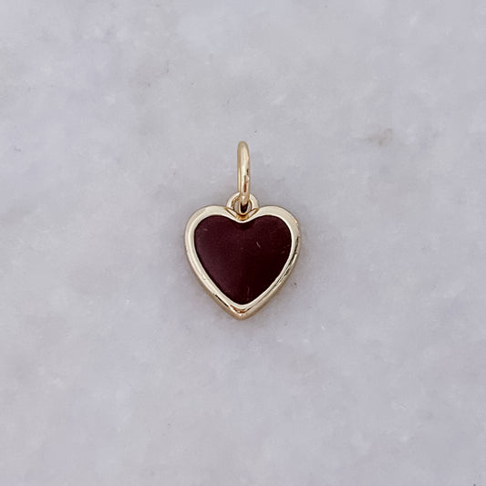 Braunes Herz - Anhänger