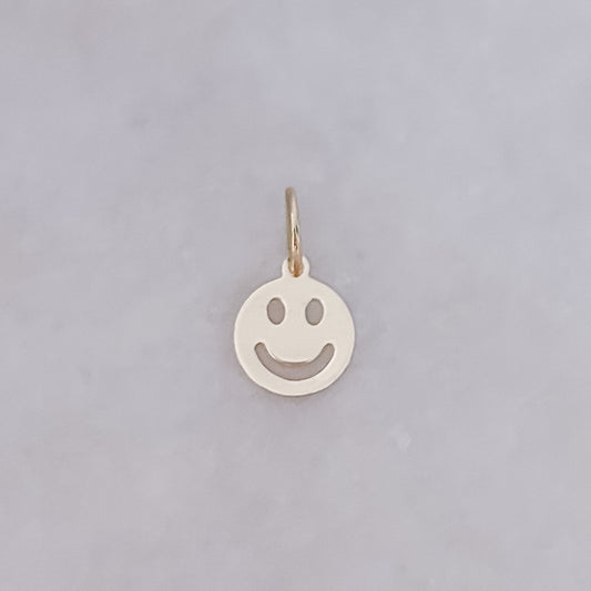 Goldener Smiley-Anhänger