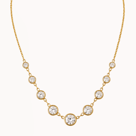 White Cascade Necklace