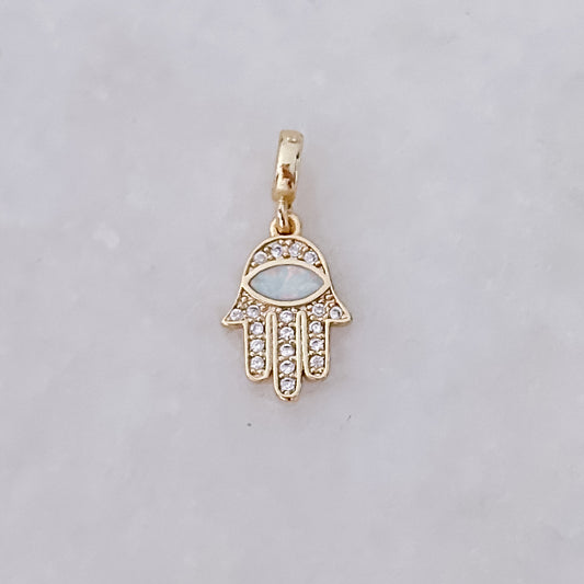 Opal Hamsa Anhänger