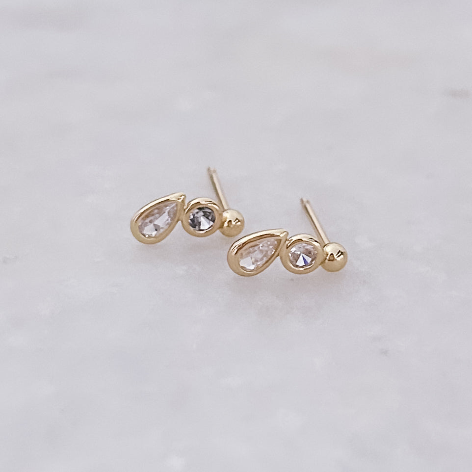 Teardrop Studs