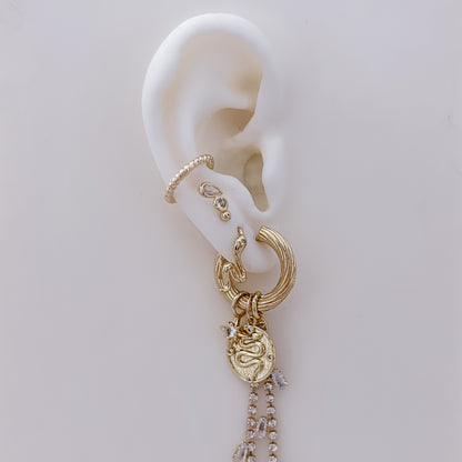 Gold Snake Earrings