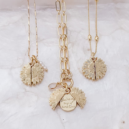 Sonnenblume mit versteckter Botschaft – Charm