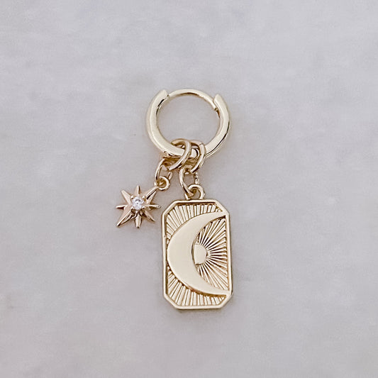 Stern- und Mond-Amulett-Reif