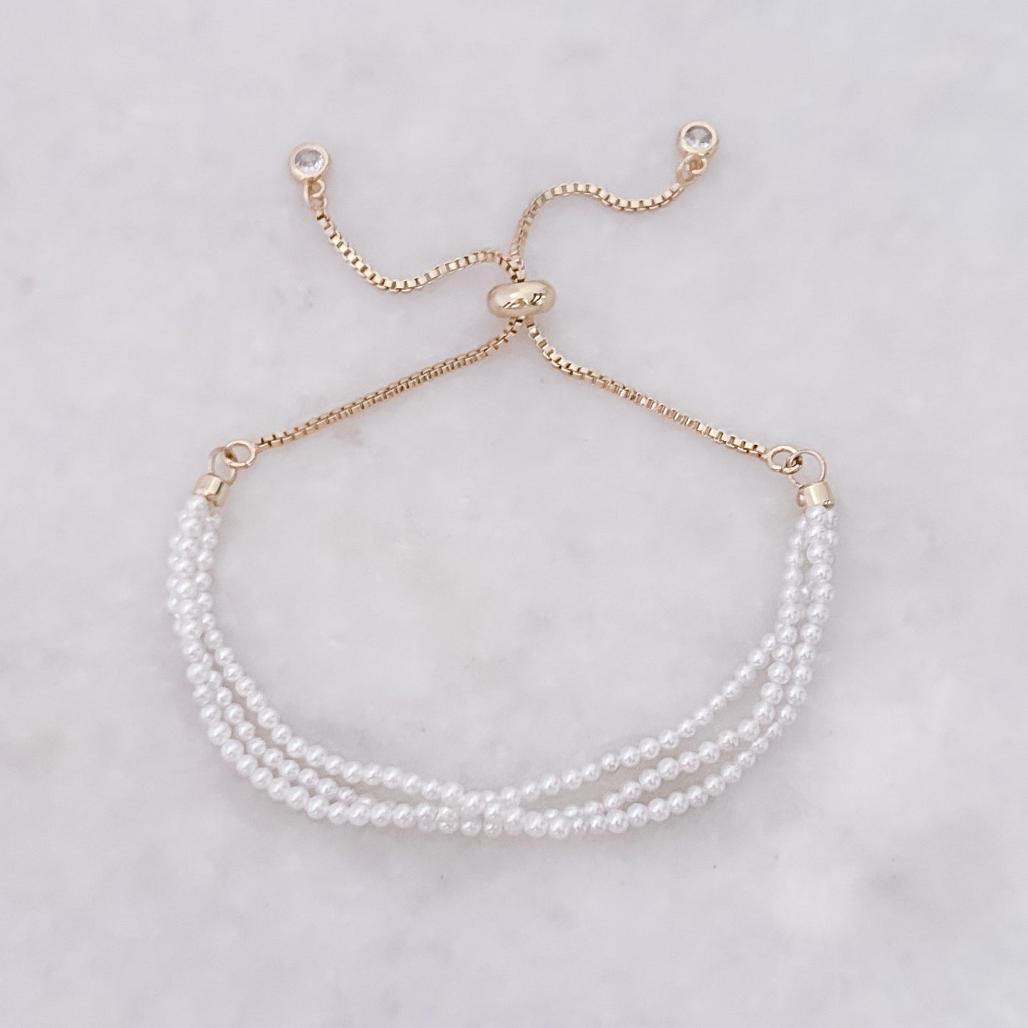 Dreifaches Perlenarmband