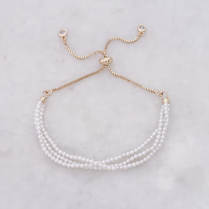 Dreifaches Perlenarmband