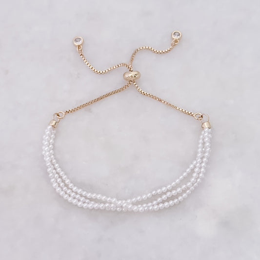 Dreifaches Perlenarmband