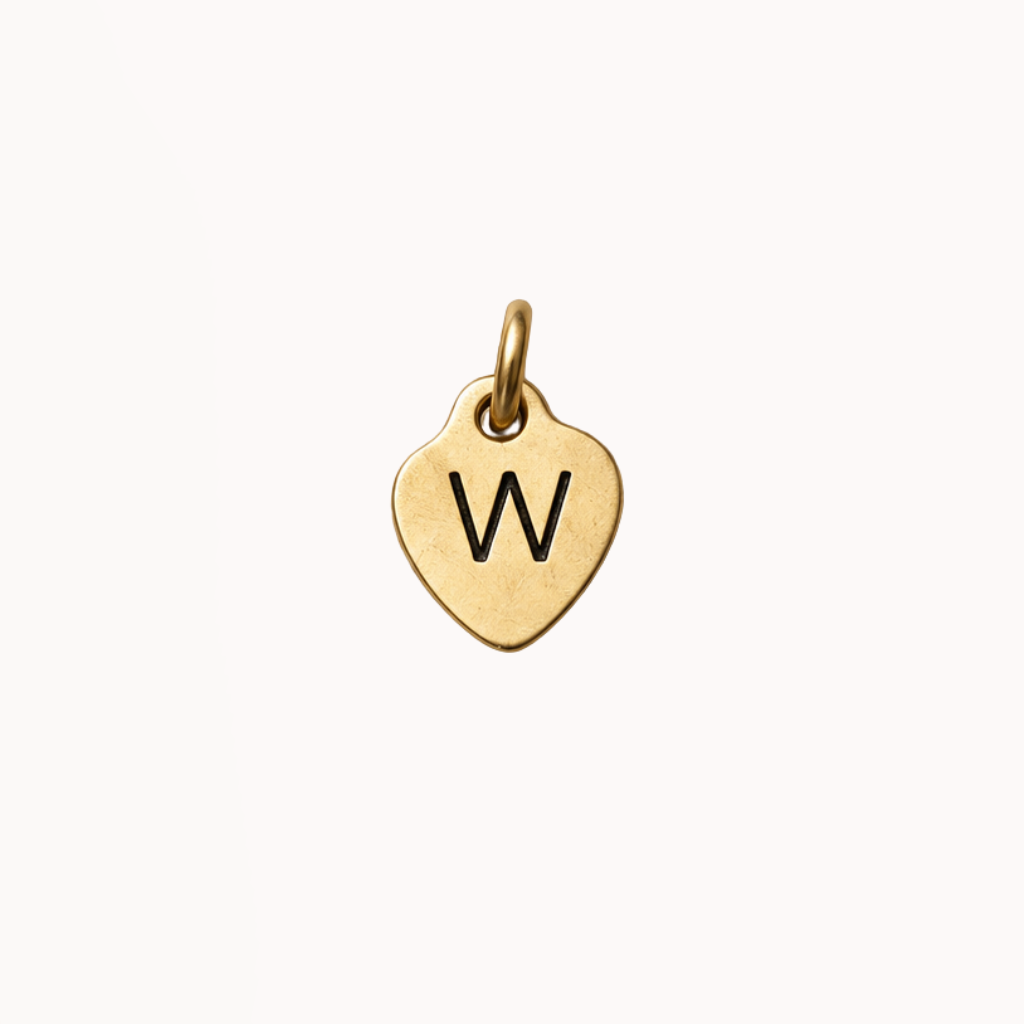 Mini Heart Tag - Engraved Charm