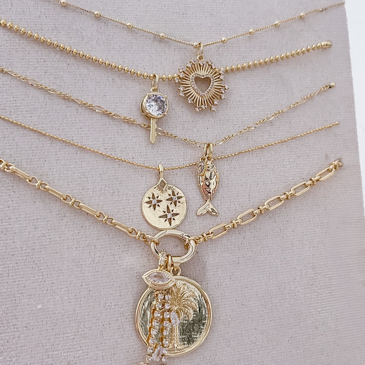 Triple Star Necklace