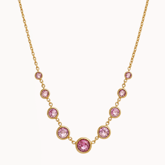 Pink Cascade Necklace