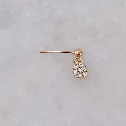 Diamantblumen-Anstecknadel