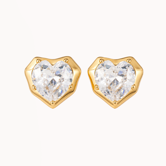 Bold Diamond Heart Pins