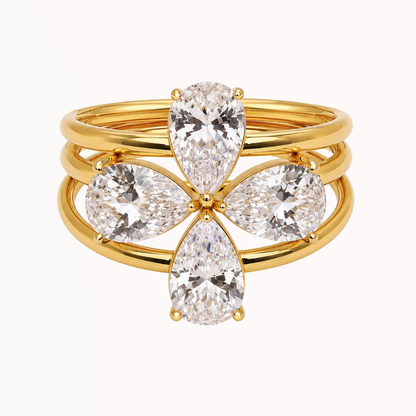 Triple Clover Ring