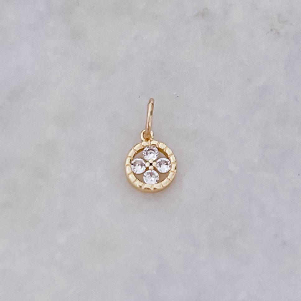 Monogramm Kleeblatt - Anhänger