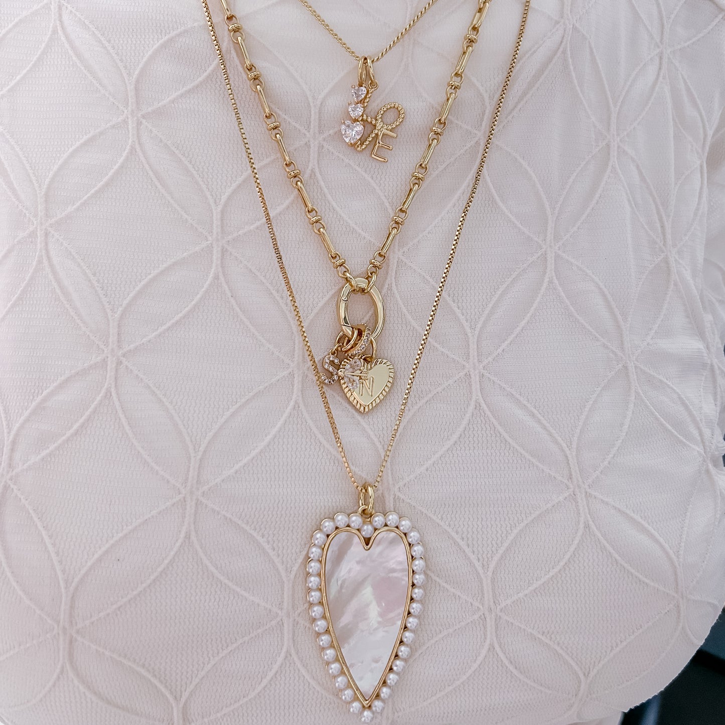 Dreifache Herzen - Charm