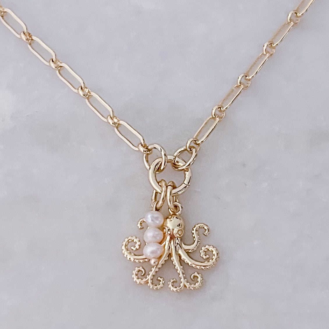 Pearl Octopus Necklace