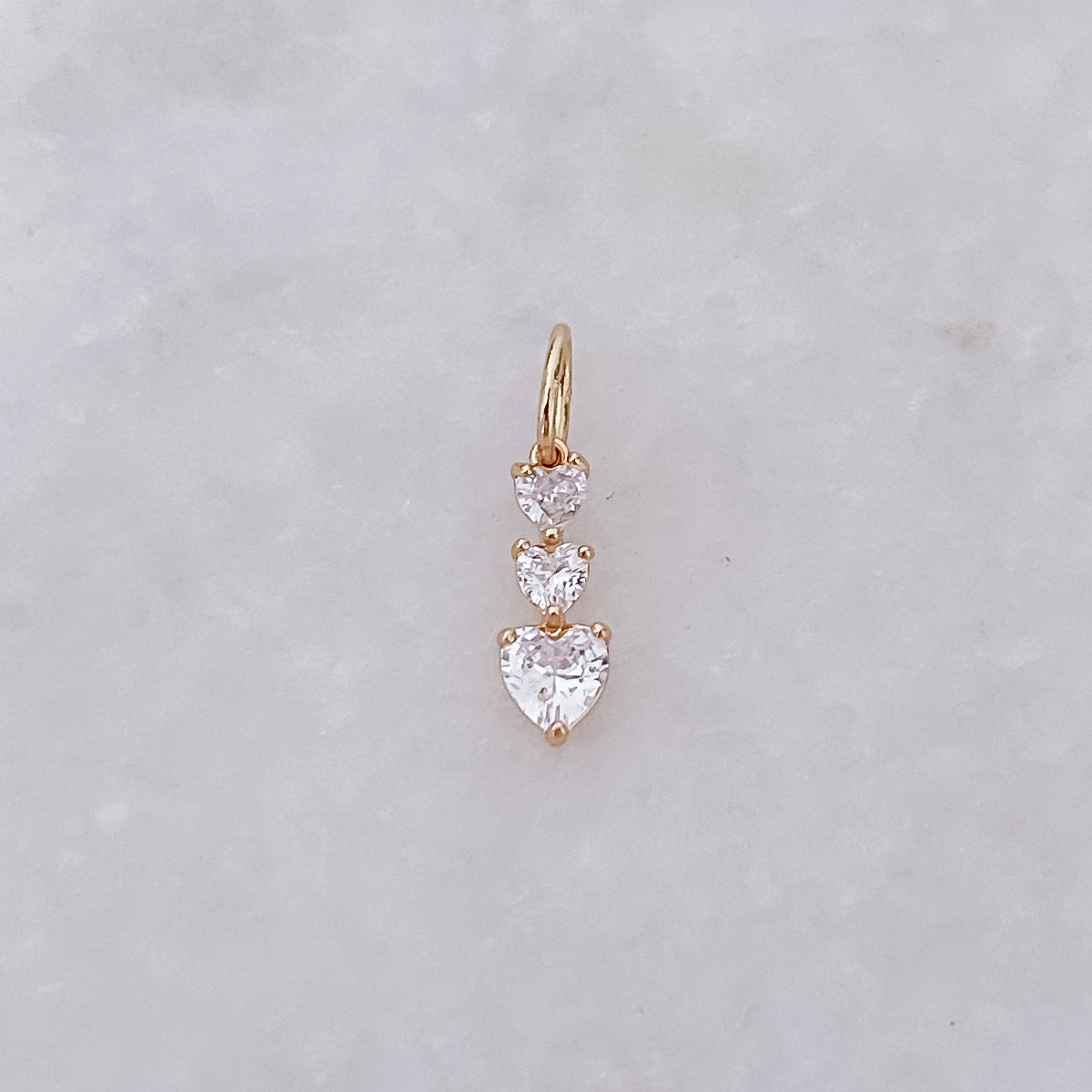 Dreifache Herzen - Charm