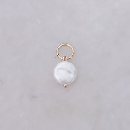 Flache Perle - Anhänger