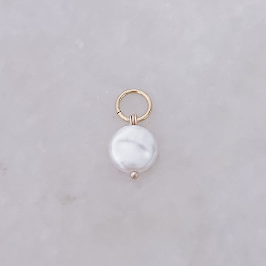 Flache Perle - Anhänger