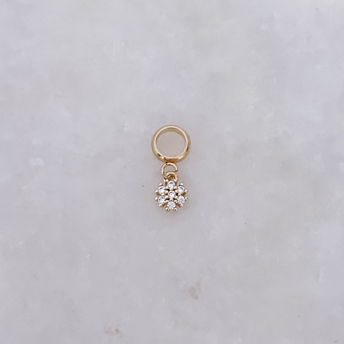 Kleiner Diamantblumen-Anhänger