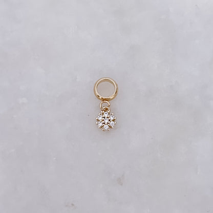 Kleiner Diamantblumen-Anhänger