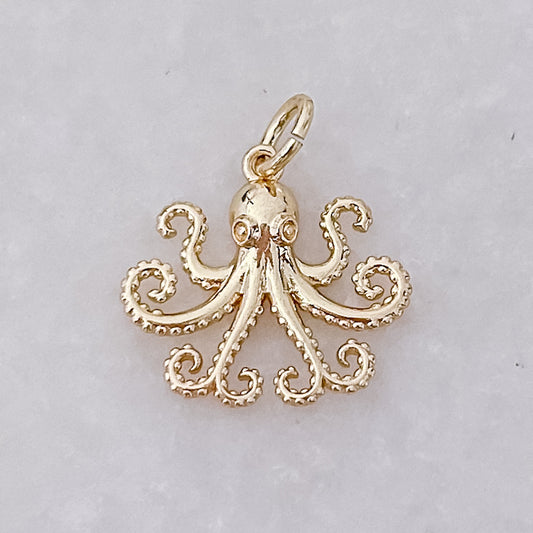 Gold Octopus - Charm