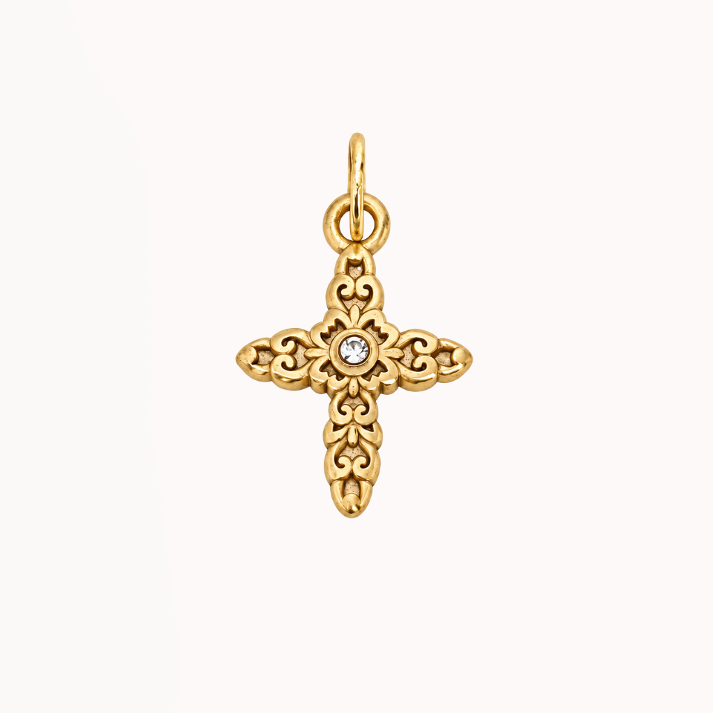 Ornate Cross - Charm