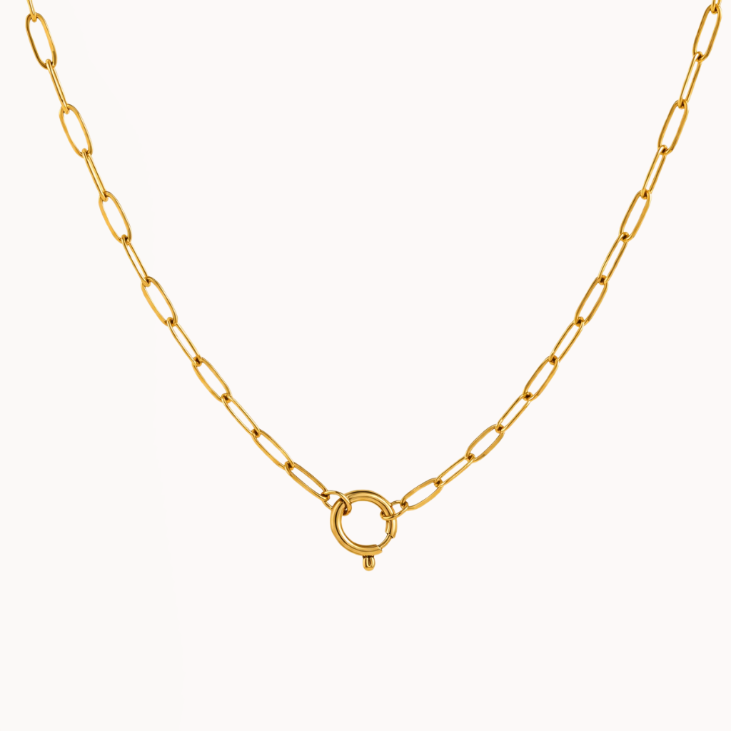 Fine Paperclip - Lock Necklace