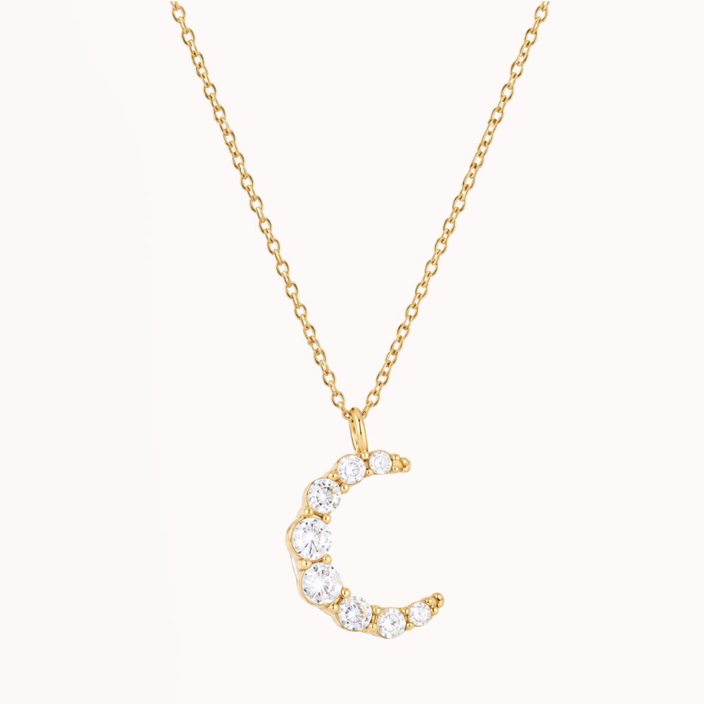 Sparkling Moon Necklace