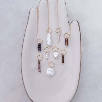 Braune Stapelperlen - Anhänger