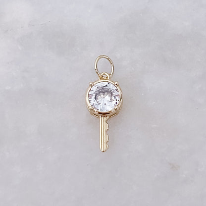 Diamond Key - Charm