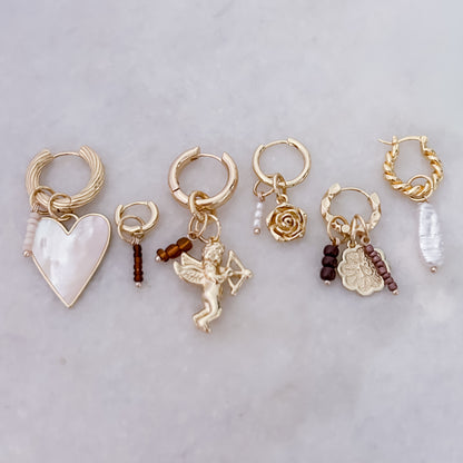 Braune Stapelperlen - Anhänger