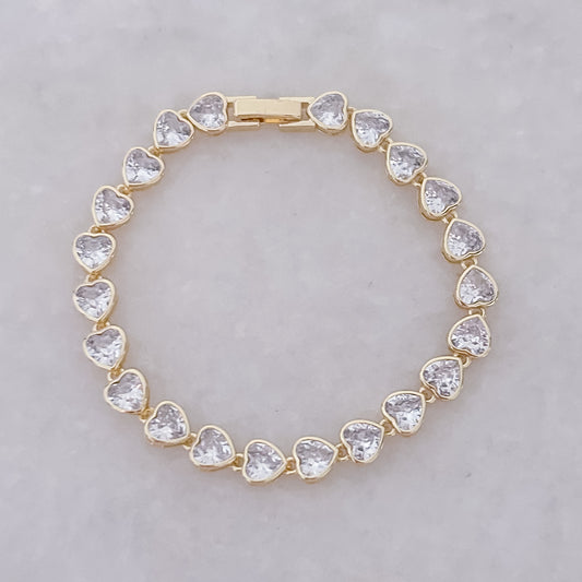 Diamantherz-Armband