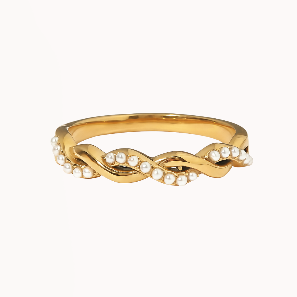 Twisted Pearl Ring