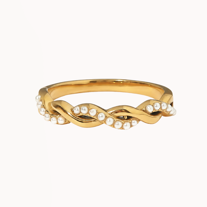 Twisted Pearl Ring
