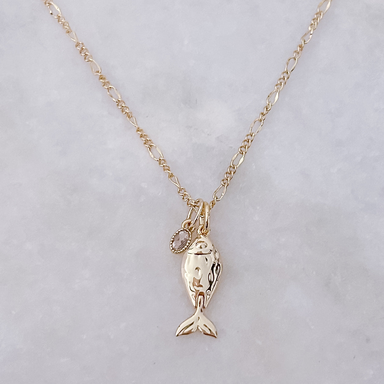 Tiny Oval Diamond - Charm