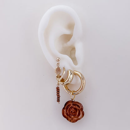 Brown Rose – Klassische, auffällige Creolen