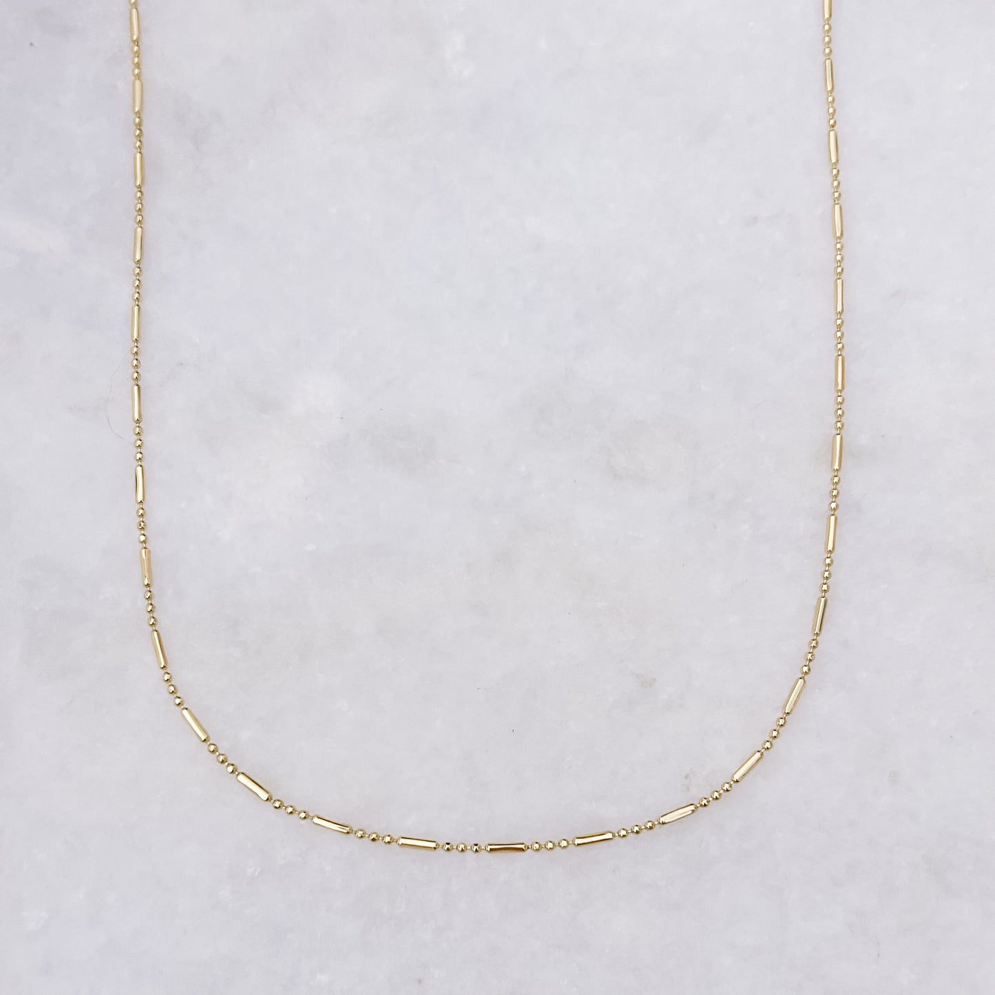 Halskette „Stab + Punkte“, 45 cm