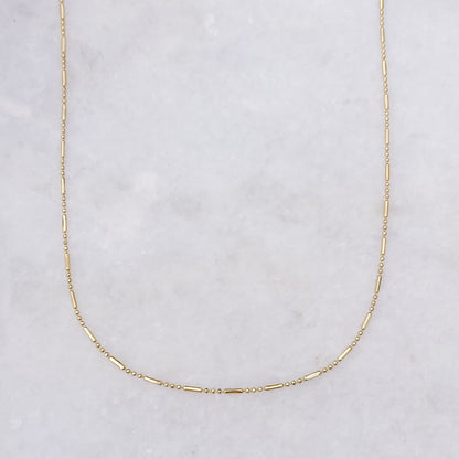 Halskette „Stab + Punkte“, 45 cm