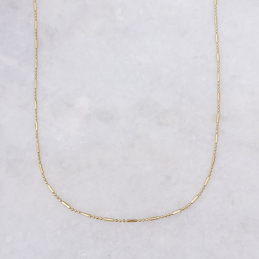 Halskette „Stab + Punkte“, 45 cm