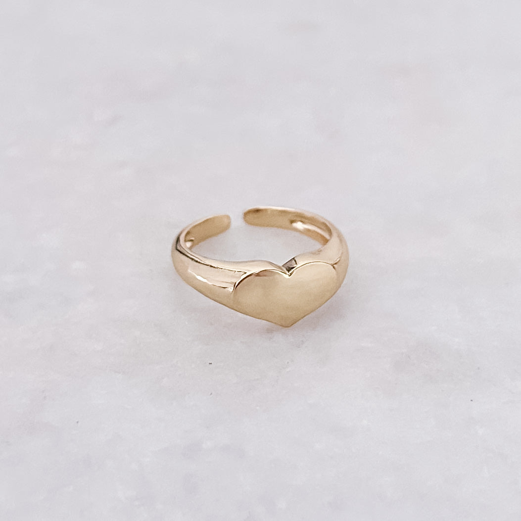 Goldener Herzring