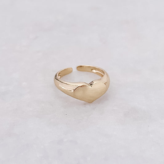 Goldener Herzring