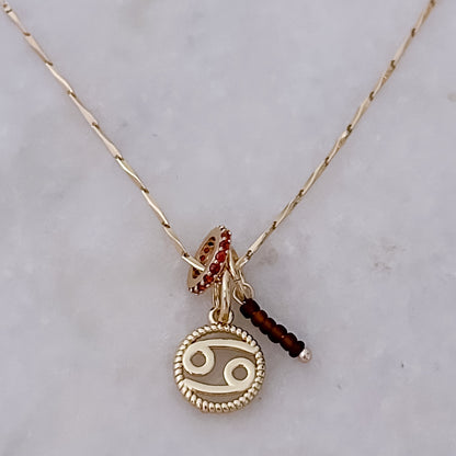 Brown Horoscoop Necklace